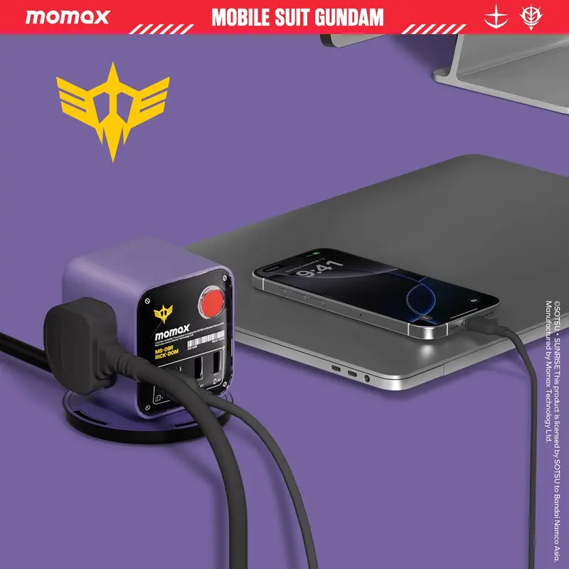 1-Charge Work Flow 3-Outlet Gan Power Cube 25W With Usb Ports 1
