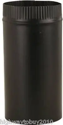 (10) Imperial Mfg Bm0113 8" X 24" 24 Gauge Black Metal Stove Pipe Made In Usa 1