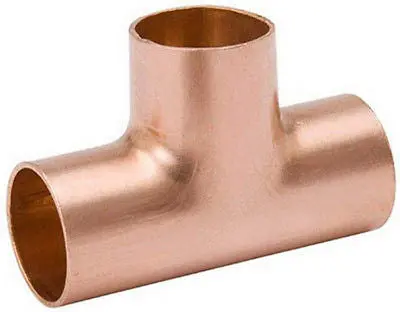 (100) Ea 1/2" Wrot Copperx Copper X Copper Tee Plumbing Fitting 1