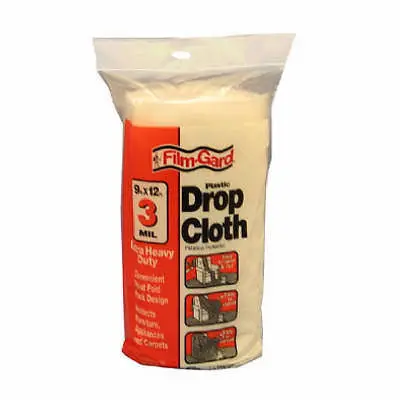 12 Ea 9'X12' 3 Mil Extra Hd Plastic Drop Cloth Hs003 1