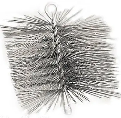 (12) Imperial Br0185 8" X 8" Square Single Spiral Wire Chimney Cleaning Brush 1