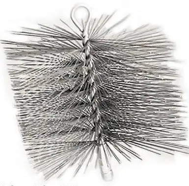 (12) Imperial Br0210 7" X 7" Square Single Spiral Wire Chimney Cleaning Brushes 1