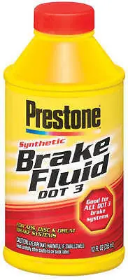 (12) Prestone As400y 12 Ounce Dot 3 Synthetic Heavy Duty Brake Fluid 1