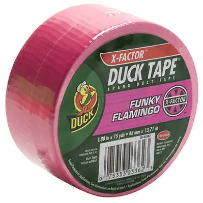 12Ea 868088 1.88"X45' Flamingo Pink Duck Duct Tape 1