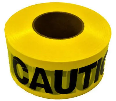 15 Ea Hanson 19000 1000 'X 3" Weatherproof Yellow Caution Tape / Ribbon 1