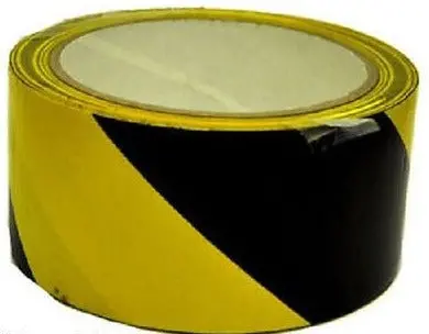 (18) Rolls C H Hanson # 15045 2" X 54' Yellow / Black Striped Floor Safety Tape 1