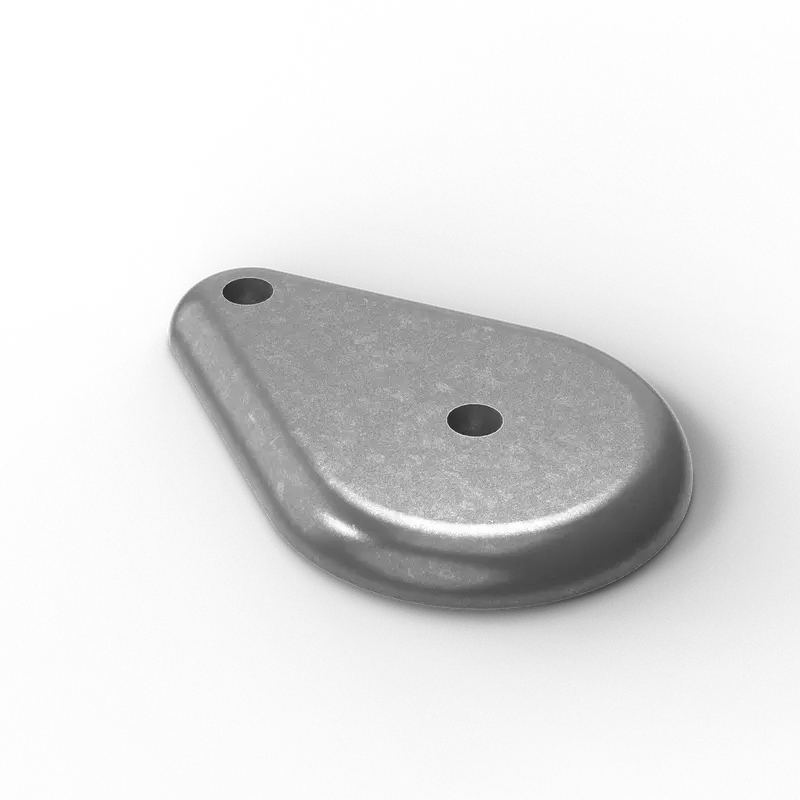 2.875" X 2" X 0.25" Handrail Feet 1