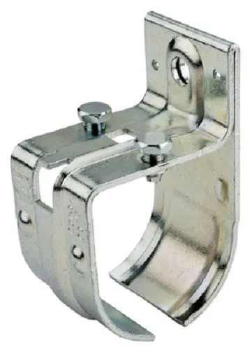 (2) Ea Stanley N100-007 Dp5421bc Single Round Barn Door Rail Splice Brackets 1