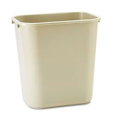 3 Rubbermaid 2956-00-Beig 28Qt Beige Comm Wastebaskets 1