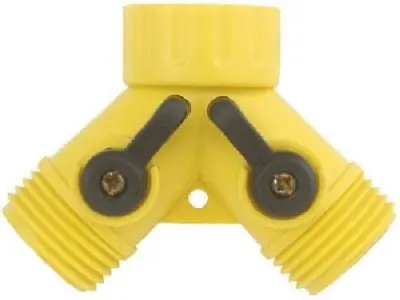 (30) Ea Green Thumb 917Gt Poly "Y" 2 Way / Twin Garden Hose Shut Off 1