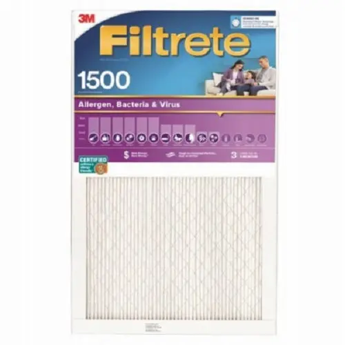 3M Filtrete 2005-4 Purple 14" X 20" X 1" Mpr 1500 3 Month Air Filter - Quantity Of 4 1