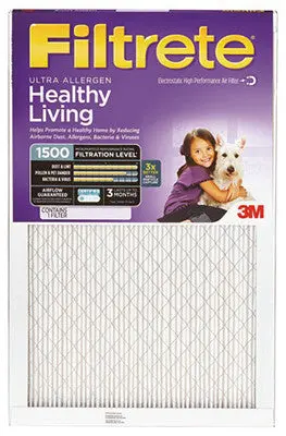 3M Filtrete 2022-6  20"X30"X1" Furnace Air Filters Purple Ultra Allergen - Quantity Of 12 1