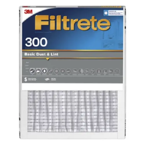 3M Filtrete 300-4 16" X 20" X 1" Gray Basic 300 Dust & Lint Reduction Pleated Air Filter 90 Day Filter - Quantity Of 4 1