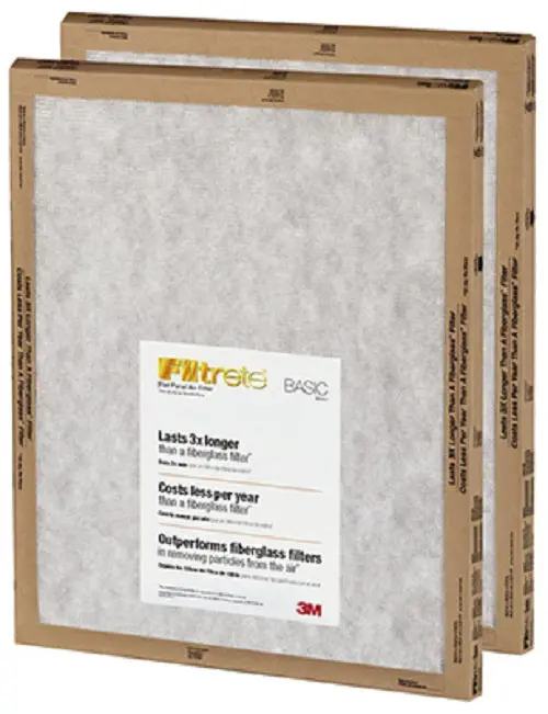 3M Fpl05-2Pk-24 Filtrete 2 Pack 14" X 20" X 1" Merv 2 Basic Flat Panel Disposable Air Filters - Quantity Of 24 1