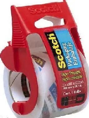 3M Scotch 142 2"X800" Clear Package Mailing Tape - Quantity Of 12 Rolls 1