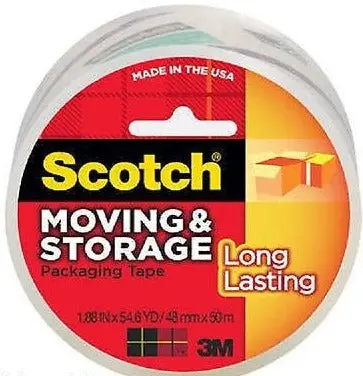 3M Scotch 3650 1.88"X54.6Yd Clr Moving Storage Tape - Quantity Of 12 1
