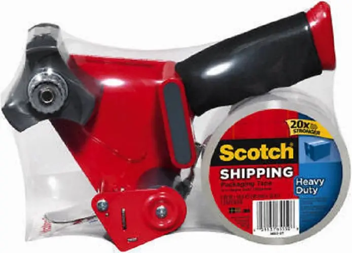 3M Scotch 3850-St-Dc Super Packaging Tape With Dispenser - Quantity Of 4 1