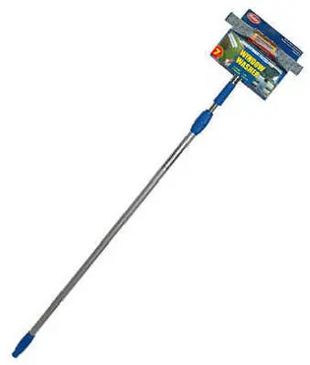 4 Mallory 4-10Ny-E 7' Telescoping Window Washer Cleaning Squeegees 10" Wide Head 1