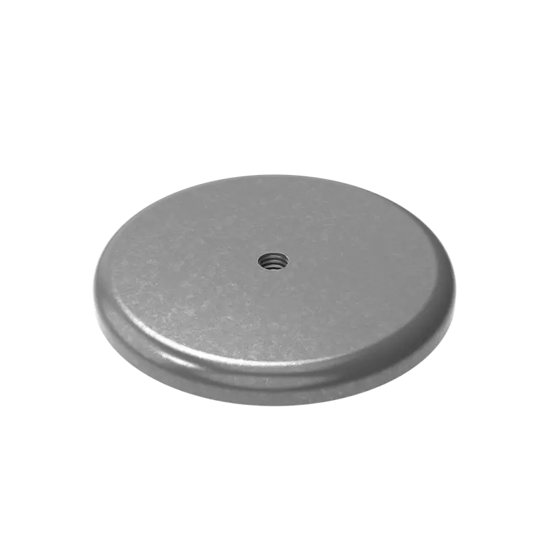 4" Od Round 6061 Aluminum Backing Plate | 3/8" Thick | 1-Unc-16 Hole 1