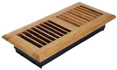 (5) Imperial Rg2195 4" X 12" Oak Finished Floor Heat Registers / Vents 1