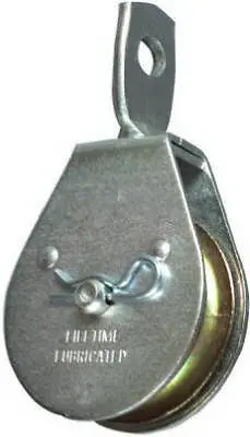 (5) National N195-792 2" Single Metal Pulley W Swivel Eye 480 Lb Working Load 1