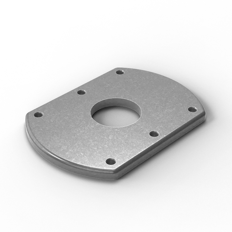 5" X 7" Aluminum Grommet Pad | 0.375" Thick | Marine Grade 6061-T6 1