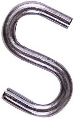 (50) National Mfg  N273-425  2" Heavy Zinc Plated Open S Hooks In Bulk 1