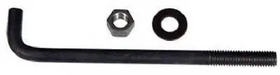 50 Pack Hillman 260324 6" X 1/2" Steel Anchor Bolts With Nut & Washer 1