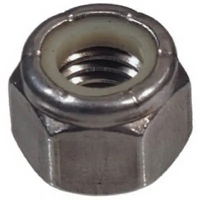 50Ea Hillman 829724 3/8"-16 Stainless Stl Nylon Hex Nut 1