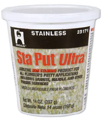 6 Ea Oatey 25171 14 Oz Sta Put Ultra Plumber's Putty 1