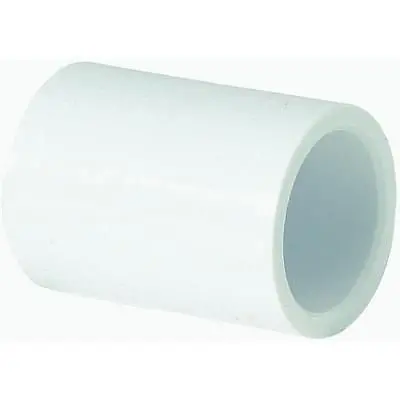 (60) Genova Products 30115  1-1/2" White Slip X Slip Schedule 40 Pipe Couplings 1