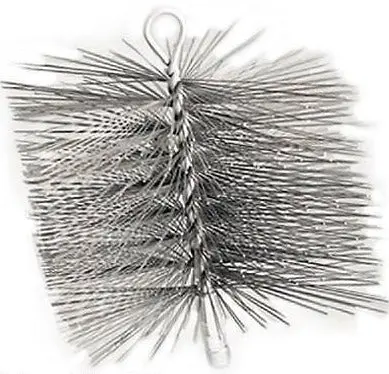 (8) Imperial Br0302 12" X 12" Square Premium Single Spiral Wire Chimney Brushes 1