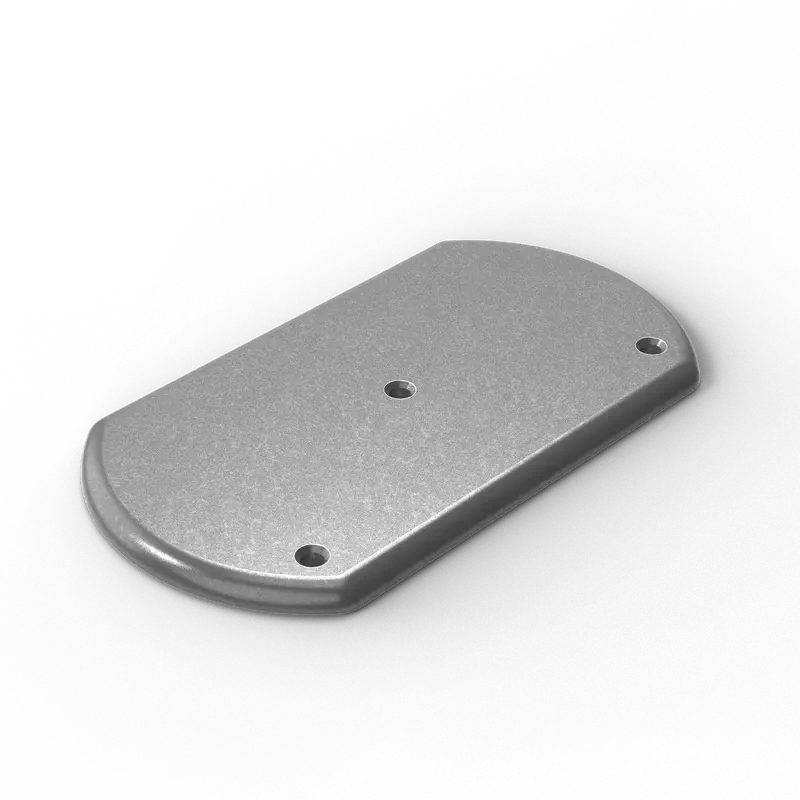 9" X 5" Aluminum Backing Plate | 2-Hole Countersunk | 3/8" Thick 1