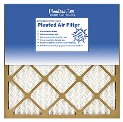Aaf/Flanders 81555.011616 16" X 16" X 1" Basic Pleated 60 Day Disposable Furnace Air Filter Merv 6 - Quantity Of 12 1