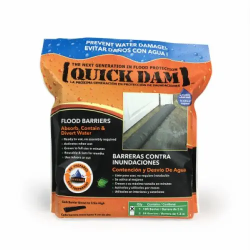 Absorbent Products Qd610-1 6" X 10' Quik Dam Expanding Flood Water Barrier 1