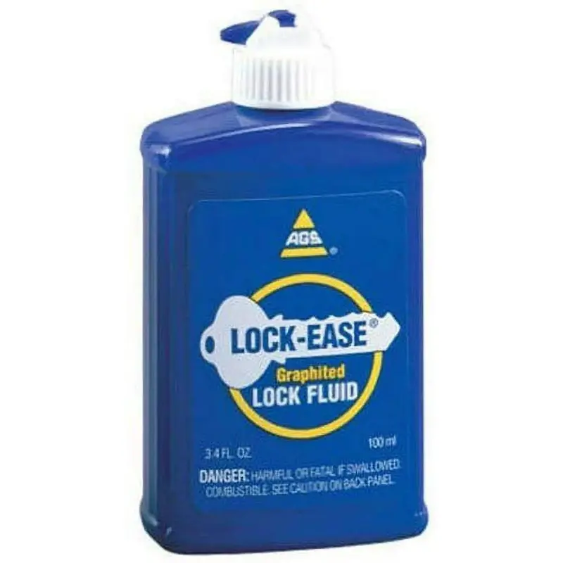 Ags Le-4 3.4 Oz Bottle Of Lock-Ease Graphite Fluid Lock Lubricant 1