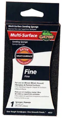Ali 4633Ga Gator Grit 3" X 5" Jumbo Fine Sanding Sponge / Block - Quantity Of 20 1