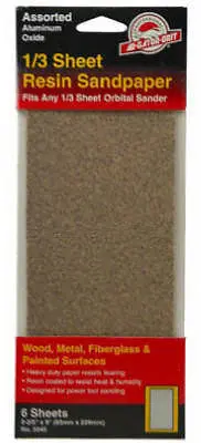 Ali Gatorgrit 5045 6Pk Asstd 1/3 Sheet Sandpaper - Quantity Of 50 Packs 1