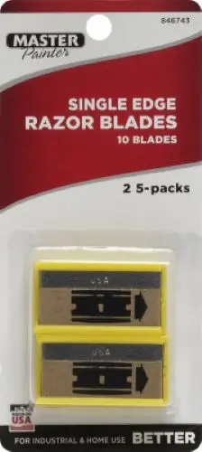 Allway Seb10 10-Pack Of Single Edge Razor Blades W Plastic Dispenser - Quantity Of 100 1