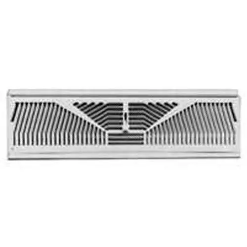 American Metal 3018W18 18" White Perimeter Baseboard Duct Diffuser - Quantity Of 1 1