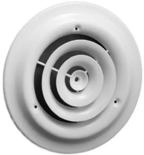 American Metal Products 1500W6 6" White Round Steel Ceiling Vent / Diffuser - Quantity Of 7 1