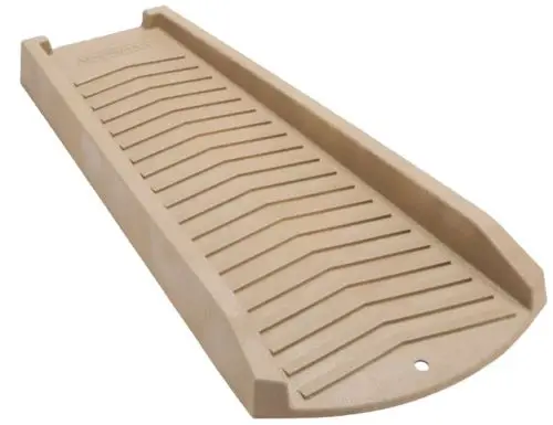 Amerimax 3013 24" Inch X 11" Inch X 2" Inch Stone Tan Vinyl Downspout Splash Block 1
