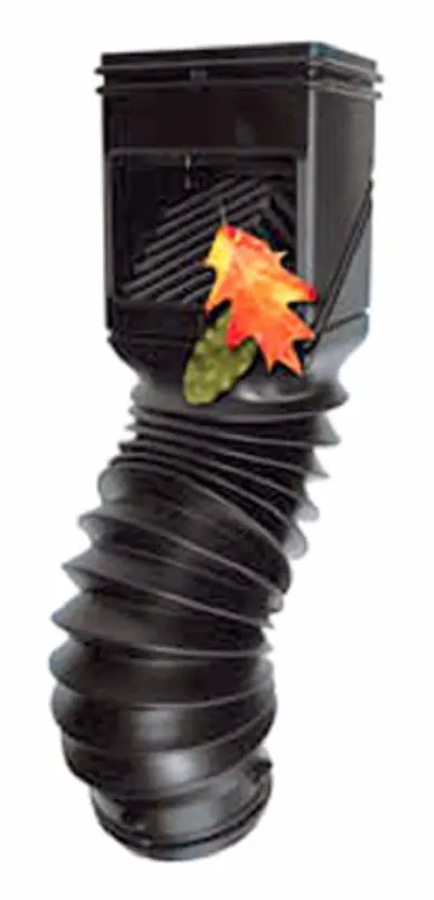 Amerimax 4400 18 Inch Black Flex Grate Pvc Downspout Filter - Quantity Of 1 1