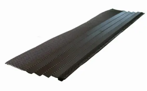 Amerimax 6380X 36" Dark Gray Steel K-Style Mesh Hoover Dam Gutter Cover Guard - Quantity Of 20 1