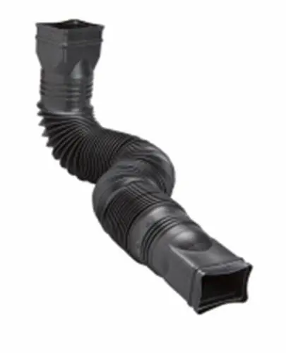 Amerimax 85015 Black Flex A Spout Adjustable Downspout Extension 1