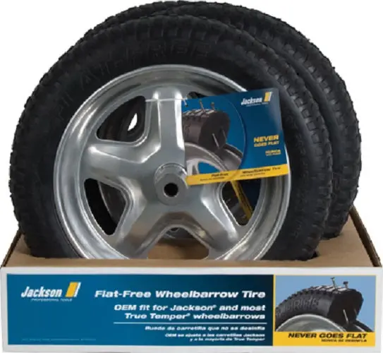 Ames / Jackson Sfftcc 16" Sport Flat Free Replacement Wheelbarrow Tire With Wheel - Quantity Of 3 1