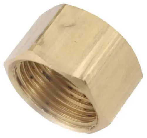 Anderson Metals 700081-10 Lead Free 5/8" Brass Compression Cap 1