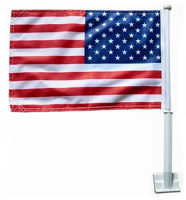 Annin 71808 11" X 18" Us American Car / Truck Flag Attaches To Car Window - Quantity Of 1 1