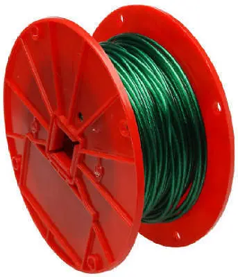 Apex 7000197 1/16" X 250' 1 X 7 Green Vinyl Coated Galvanized Guy Wire - Quantity Of 1 Spool 1