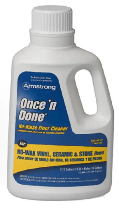 Armstrong 330408 1 Gallon Of Once N Done Concentrated Floor Cleaner - Quantity Of 4 1